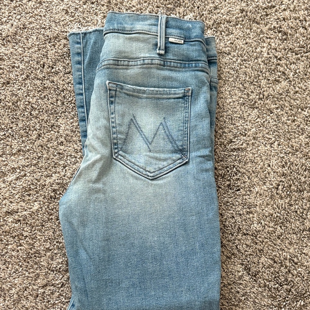 MOTHER The Hustler Ankle Fray size 28